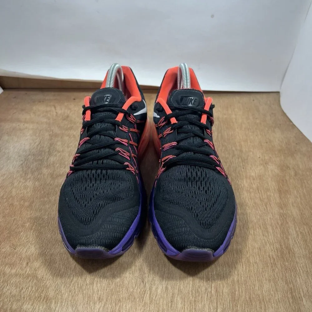 Nike Air Max Shoes Womens Size 8.5 Black Hyper Punch Sneakers Running 698903-006